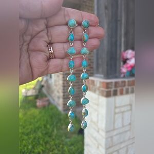 Emerald Valley Turquoise Dangle Earrings